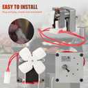 2.0 RPM Auger Motor Replacement Parts, Compatible with Traeger, Pit Boss, and Camp Chef, Wood Pellet Grill Smokers, Universal Barbecue Auger Motor Replacement 120V 60Hz 2 Pole