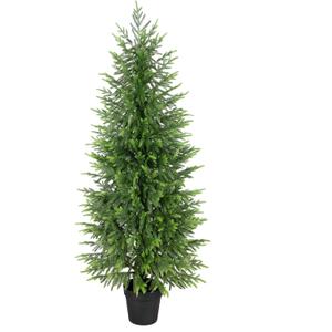 5ft Norfolk Pine Christmas Tree UV Resistant, 60in Faux Norfolk Pine Tree with Soft Real Touch Clearly Textured Leaves, Sturdy Artificial Pine Tree for Porch Patio Outdoor Decor