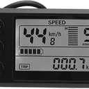 Alomejor Electric Scooter Display, High Brightness LCD Meter, Motorcycle Control Panel, 24V-60V Voltage Display, 6 Pin Interface, for Electric Scooters, Motorcycles, Bicycles Riders, Commut