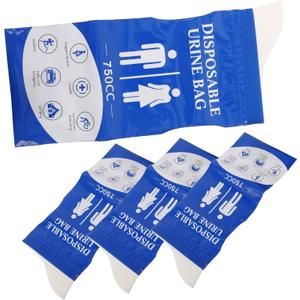 4Pcs Portable Urine Pouches Disposable Pee Pouch for Men Women for Car Camping and Emergencies Lightweight Compact and Easy to Use