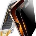 UNBREAKcable for iPhone 16 Pro Max Privacy Screen Protector, Tempered Glass 6.9", DustProof OneStep Installation, 25 Anti-Spy, 9H Military-Grade Shatterproof, Bubble-Free, Case-Friendly, 2 Pack