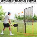 FAHKNS Pickleball Rebounder Training Equipment, Pickleball Rebound Net, for Single Player Practice Hitting, Doubles, Suitable for Garage, Backyard, Park, Indoor and Outdoor (Orange, 6 x 6 FT)
