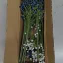 6 Pack Baby's Breath Artificial Flowers Bulk 3 Branches Faux Baby Breath Plastic Flowers Fake Gypsophila Flower Arrangement for Crafts Fake Flowers Bouquet for Wedding Home Decor Blue Baby Breath