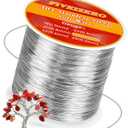 FIVEIZERO 26 Gauge 304 Stainless Steel Wire for Jewelry Making,109yd Stainless Steel Jewelry Wires Thin Metal Craft Wire for Necklace,Bracelet,Earring,Bead Stringing,DIY,Floral and Home Crafts