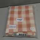 Checkered Fall Tablecloth Rectangle Cotton Linen Gingham Table Cloth with Tassel Washable Wrinkle Free Heavy Duty Buffalo Plaid Table Cover for Dining/Party/Picnic (Orange, 55" x 70" (Rectangular))