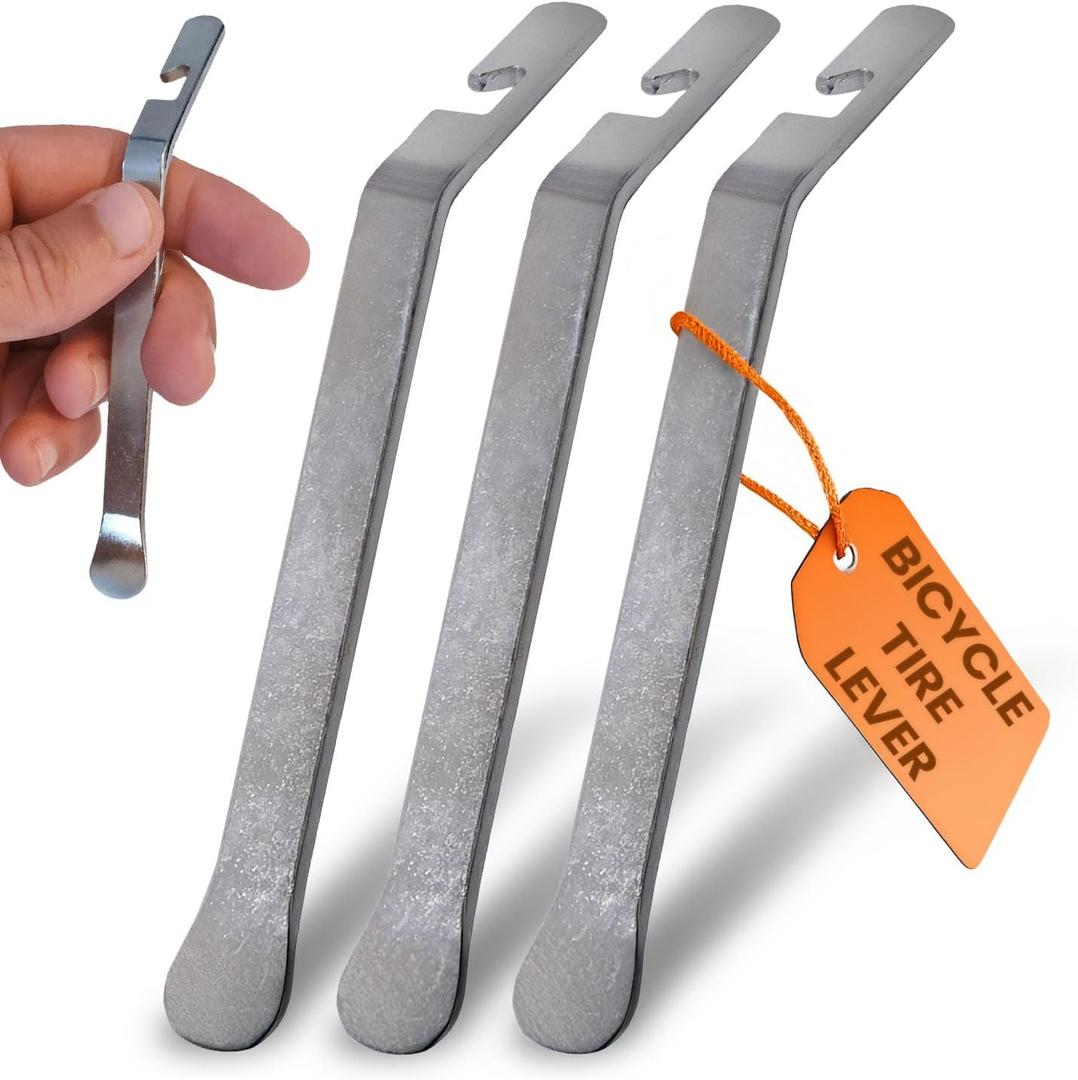 Small Bicycle Tire Lever, Small Tire Iron Spoons, Steel Levers Bike Repair Tool Kit Changing Bike Tyre Changer Remover Heavy Duty Metal Steel Lever