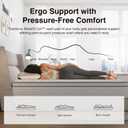 Novilla Queen Mattress, 12 Inch Queen Size Mattresses in a Box with Smarts Pocket Coil for Pressure Relief, Medium Plush Foam and Spring Hybrid Colchones with CertiPUR-US Certified