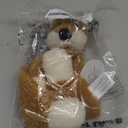 Apricot Lamb Stuffed Animals Security Blanket Yellow Fox Infant Nursery Character Blanket Luxury Snuggler Plush(Yellow Fox, 10 Inches)