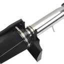 4" Cold Air Intake System + Heat Shield Compatible with 1999-2006 GMC/Chevy V8 4.8L/5.3L/6.0L Silverado 1500/2500/3500 (Black & Silver)