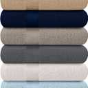 6-Pack Bath Towels - Lightweight - Extra Absorbent - 100% Cotton - Shower towels (Multi, 27 inchesx54 inches)