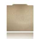 Henasier 300x300mm Gold Textured PEI Build Plate for LulzBot TAZ Pro/TAZ 3/TAZ 4/TAZ 5/TAZ 6 and Anet A8 Plus, Double Sided Flexible Spring Steel Heated Printing Bed Platform 3D Printer