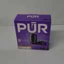 PUR Vertical Faucet Mount Water Filtration System with Lead Reducing Filter for Cleaner, Filtered Tap Water, Lasts 100 Gallons, Sink Water Filter, Fits Most Kitchen or Bathroom Faucets, Black
