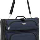 Travel Select Amsterdam Business Rolling Garment Bag, Softside Expandable Rolling 2-Wheeled Suit Carrier, Navy, One Size