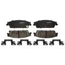 ACDelco Gold 17D1707MHPV (19364077) Enhanced Performance Semi-Metallic Rear Disc Brake Pad Set (Police)