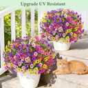 Yastouay 12 Bundles Artificial Flowers for Outdoors, UV Resistant Artificial Outdoor Flowers No Fade Fake Outdoor Flowers Plants for Garden Porch Window Box Farmhouse Pot Planters Decor (Multi ColorA)