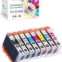 F FINDERS&CO Compatible Ink Cartridge Replacement for Canon CLI-42 CLI42 Ink Work for Canon Pro-100 Pro-100S Printer, 8 Pack