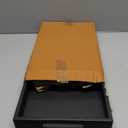 EDHAS Acacia Wood Rectangle Black Serving Tray for Breakfast Dinner Drinks Kitchen Dining Living Bathroom with Handle (15" x 10" x 1.6")