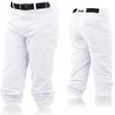 Franklin Sports Youth Baseball + Softball Pants - Knee High Pants for Boys + Girls Knicker Style with Belt Loop (White, S)