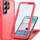 Cozycase Top Waterproof Case for Samsung Galaxy S26 Ultra - Built-in Screen & Camera Protector Heavy Duty Rugged Full Body 360 Military Grade Hard Cover S 26 Ultra Water Shock Dust Proof Pink Case