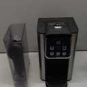 Hot & Iced Coffee Maker with Bold Setting, Single Serve Coffee Maker for K Cup and Grounds, 6-14 Oz Brew Sizes, 50 Oz Removable Water Tank, One Cup Coffee Machine with Reusable Filter, Black