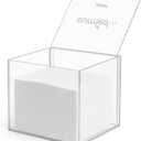 Ourmed Life Clear Acrylic Face Towel Holder, Organizer Box for Bathroom Countertop Storage, Disposable Face Towels Container and Face Towel Clear Box with 50 Count Clean Facial Towels Included