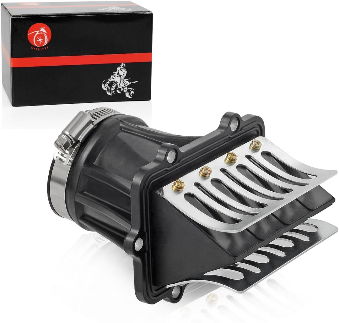 Carb Flange Intake Socket & Reed Valve Compatible with Ski-Doo Expedition GSX Grand Touring Renegade Skandic Tundra MXZ X 600 HO 2008-2016 Replaces OEM# 420667530