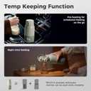 BOLOLO Portable Bottle Warmer for Travel, Super Fast Charging, Instant Breastmilk, Formula, Water, Milk Warmer with 10 Ounces Big Capacity, Baby Flask for Vehicle,car,Airplane Journey