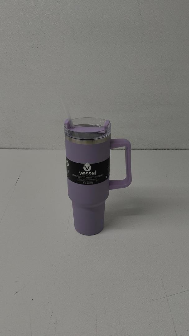 VESSEL STAINLESS STEEL INSULATED TUMBLER 40 OZ Purple VESSEL STAINLESS STEEL INSULATED TUMBLER 40 OZ Purple