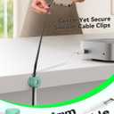 2 x 8Pack Cord Organizer JOYROOM Cable Clips [1s Side-Snap Lock] Silicone Cord Holder Cable Management, Adhesive Cord Clips Phone Charger Wire Keeper, Office Workspaces Desk Organization Home Accessories (Mint Chocolate)