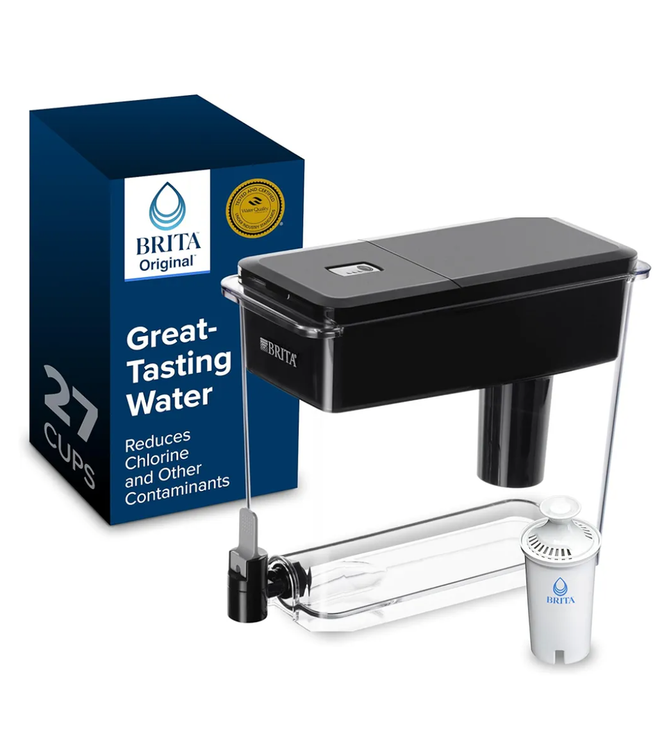 Brita UltraMax Large Water Dispenser With Standard Filter, BPA-Free, Reduces Copper, Cadmium and Mercury Impurities, Lasts 2 Months or 40 Gallons, Includes 1 Filter, Kitchen Accessories, Large 27-Cup