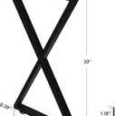 ALLCOS Metal Table Legs 30 inch Dining Table Legs Heavy Duty Desk Legs Metal Coffee Table Legs, Black, Set of 2