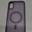 SUPFINE Magnetic for iPhone 16 Plus Case(Compatible with MagSafe)(Military Grade Drop Protection) Slim Translucent Matte Shockproof with Anti-Fingerprint Phone Case,Dark Purple