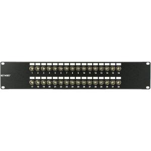Networx Coaxial Patch Panels (32 Port, BNC) (BNC 75 Ohm)