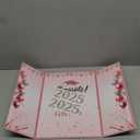 The Graduation Signature Book for The Decoration Major of The 2025 Graduation partyBlack and Gold Graduation Party Decorations Class of 2025 Graduation Guest Book Graduation Gifts for Her Him(Pink)