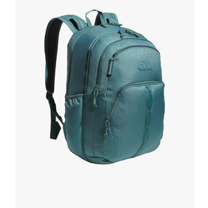 adidas Prime Backpack for Work, Travel Bag for Women and Men with Padded Compartment for Laptop, Preloved Teal Green/Black, One Size