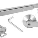 Commercial Panic Exit Device with Lever Handle UL 500 & ANSI Grade 1 Certified, Heavy-Duty Aluminum Push Bar for 2836 Emergency Exit Doors, Reversible for Left/Right (UL500-with Handle)