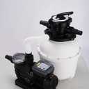 VIVOHOME 13 in Sand Filter Pump for Above Ground Pool, 0.75 HP 3618 GPH, Swimming Pool Filter System with 24H Timer & 6-Way Valve, High-Efficiency Filtration for Pools Up to 15,000 Gallons