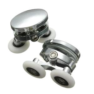 2Pcs 25mm Shower Door Rollers Zinc Alloy Bathroom Wheel Accessories Glass Hardware