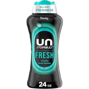 Downy Unstopables In Wash Scent Booster Beads, Fresh Scent, 24 oz, Laundry Beads for odor Protection, Downy Scent Booster Beads, Laundry Scent Boosters (24 Ounce (Pack of 1))