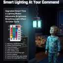 Pixelated Lantern Night Light with Timer 16 Color RGB Pixel Lantern Lamp Rechargeable Retro Pixel Decor Light with Remote & Touch Control, Hanging or Tabletop for Bedroom Desk Gaming Room Decor Gift