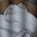 Craft And Party 10 Pack 90 Inch White Round Tablecloth, Polyester Fabric Washable Table Cloth for Home, Party, Wedding or Restaurant Use