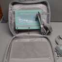 Realove 3 Inch 3 Ring Zipper Binder with Double Shoulder Strap & Handle - 3 D-Ring Binder with Zipper with Multi-Pocket (for 13 Laptop & Tablet and Smaller) for School-Light Blue(Pen not Included)