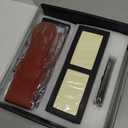 Intelitopia Complete Knife Sharpening Stone Set  Dual Grit Whetstone 400/1000 3000/8000 Knife Sharpener with Leather Strop, Flattening Stone, Bamboo Base, 3 Non-slip Rubber Bases & Angle Guide