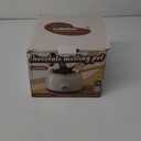 Chocolate Melting Pot Candy Melts Melter with 2 Insert Pots and Spatula, 4 Cups Capacity Warmer Machine, Ideal Dipping Tool Kitchen Supplies for Making Cake Pop Covered Strawberries Fondue (Cream White)