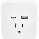 Helix PowerUp Multiport Wall Charger Dual USB-C and USB-A Ports with Outlet