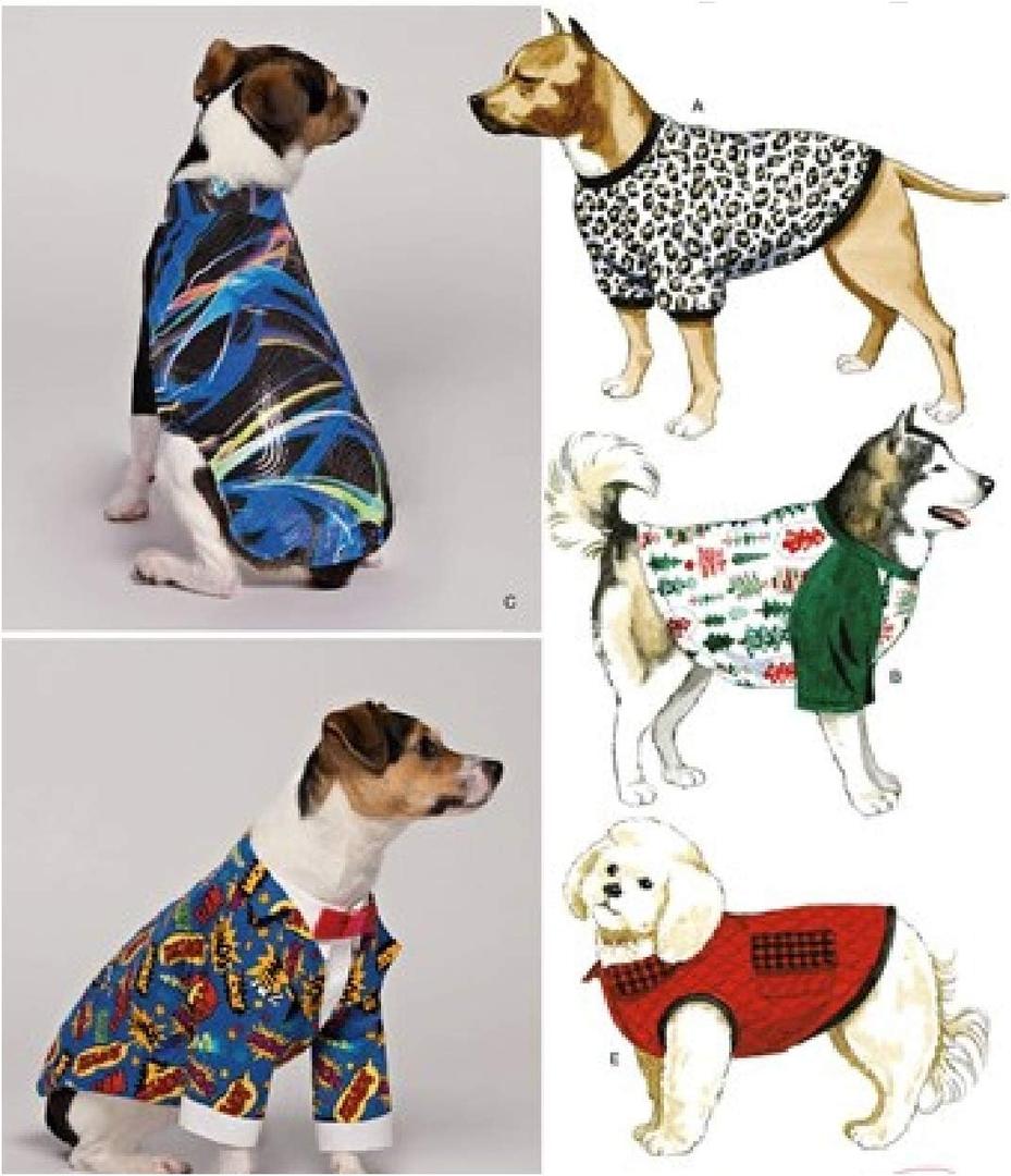 Simplicity 8824 Dog Coats Sewing Pattern 3 Sizes ~ Sewing Pattern