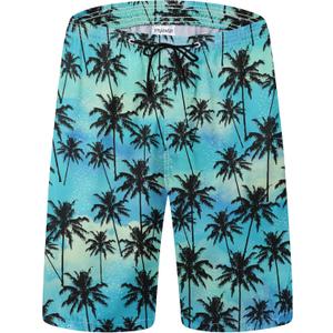 Mens Swim Trunks Quick Dry Board Shorts with Mesh Lining, Breathable Fit Print Beach Shorts Swimwear Bathing Suits (Blue)