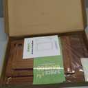 Bamboo Cutting Board for Kitchen Meal Prep & Serving, 3-Piece Wooden Set with Juice Grooves, Side Handles, Non-Slip Mats  Ideal for Meat, Veggies, Fruit  Ideal Gift for the Home (Carbonized brown)