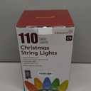 C9 LED Christmas Lights Outdoor, 72 FT 110 LED C9 String Lights, 8 Modes & Timer Connectable Waterproof for Christmas Tree Light Indoor Outdoor Roofline Patio Garden Yard Xmas Decoration, White 2 Pack