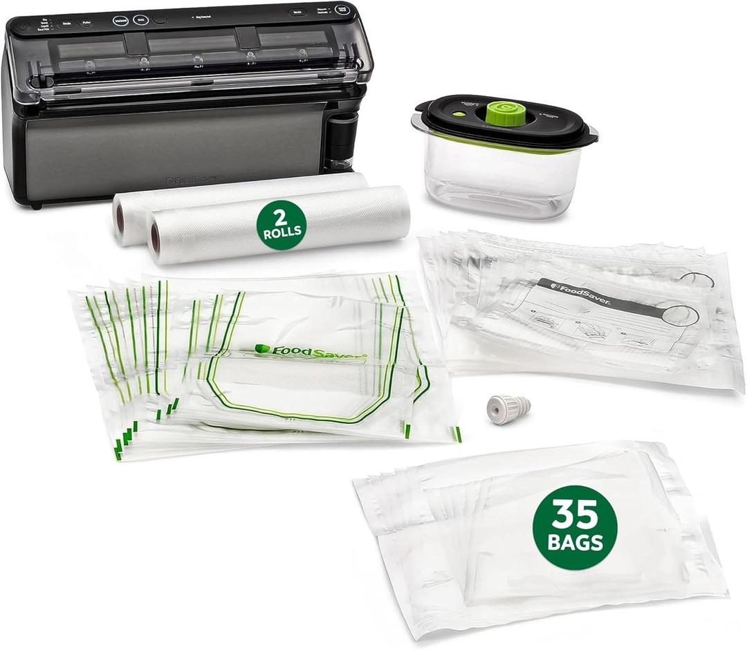 FoodSaver Elite All-in-One Liquid+ Vacuum Sealer with Bags